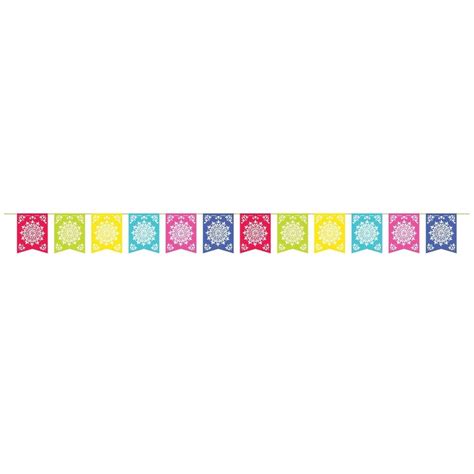Fiesta Del Sol Flag Banner, 144 x 12 Inches, 1 Count | Party Expert