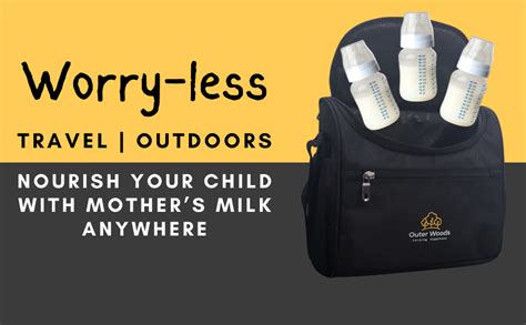 Buy Outer Woods Insulated Breast Milk Cooler Bag with 4 Units of Ice ...