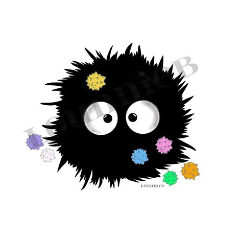 Soot Sprite Drawing - Studio Ghibli