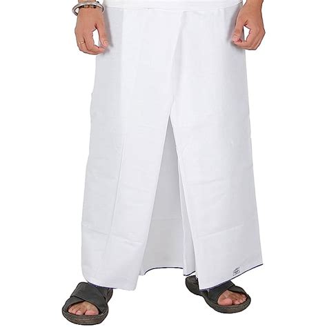 Buy Men's Pure Cotton Lungi Sarong Mundu Dhoti Kaili India Ethnic Dress ...