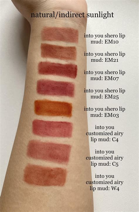 [c-beauty] into you shero lip mud swatches! : r/AsianBeauty