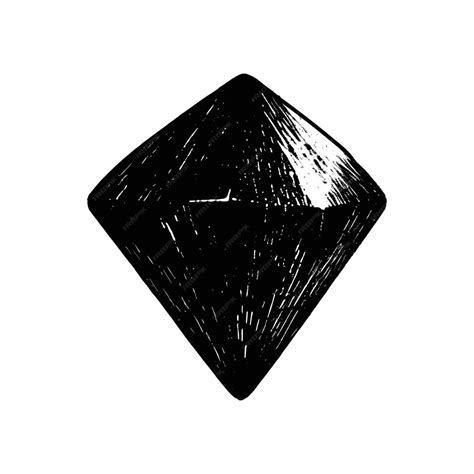 Abstract Black Diamond Shape Illustration | Premium AI-generated vector