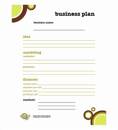 Business Plan Template for Kids 的图像结果