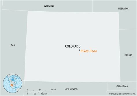 Map Of Pikes Peak Colorado