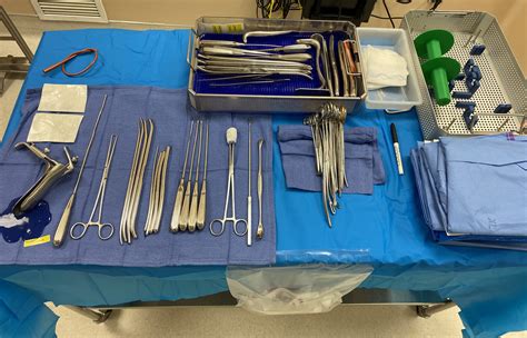 Hysteroscopy – D&C Setup mayo stand and back table setup – CSTSetup