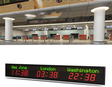 LZDOYY World Time Zones Clock, LED Digital Full Color India | Ubuy