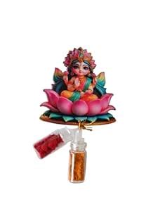 Pack of 25 -Lakshmi Haldi Kumkum Fridge Magnet & Mini Bottles Filled ...