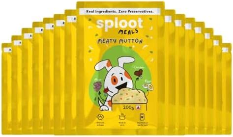 Sploot Natural Wet Dog Food - Meaty Mutton - Pet Food for Adult and ...