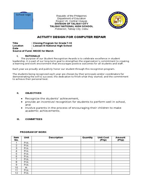 Image result for Training Design Sample PDF