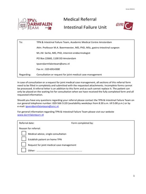 Medical Referral Form - Blank Fillable Template | Fill Out, Print ...