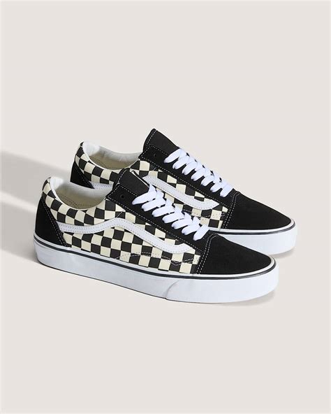 Primary Check Old Skool Shoes in Black/White| Vans UK