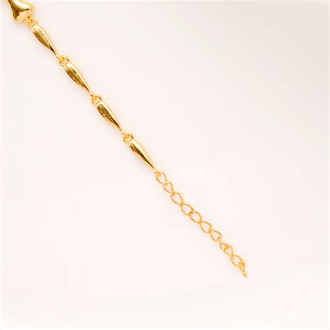 Graceful Leaf Silver Gold Plated Fancy Bracelet | Sri Anu Jewellers
