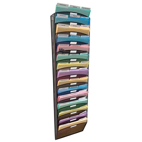Buy Ultimate OfficeMesh Wall File Organizer, 15 Tier Vertical Hanging ...