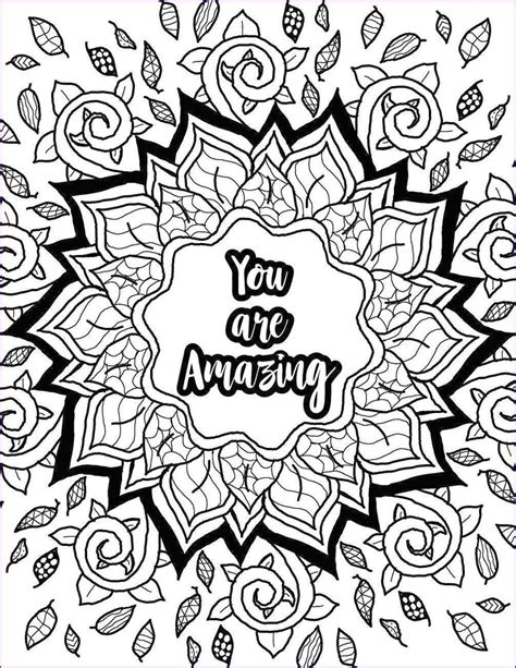 Adult Coloring Pages Quotes Printable