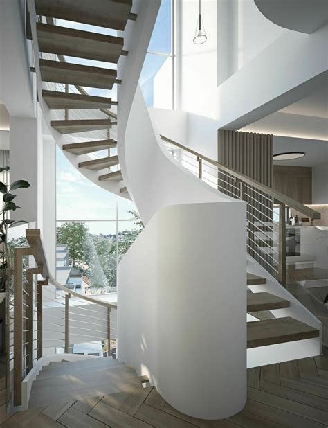 STL file Modern Spiral Staircase 🪜・3D printer model to download・Cults