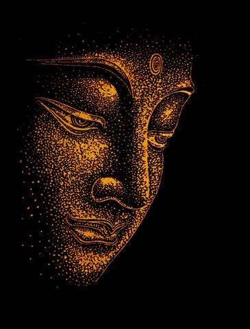 Acrylic Painting - Divine Buddha - Posters by James Britto | Buy ...
