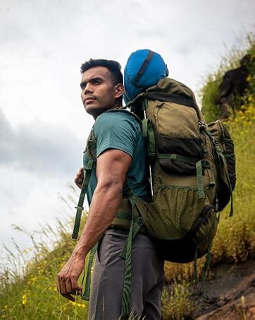 TRIPOLE Colonel Metal Frame 80L Rucksack with Detachable Bag & Rain ...