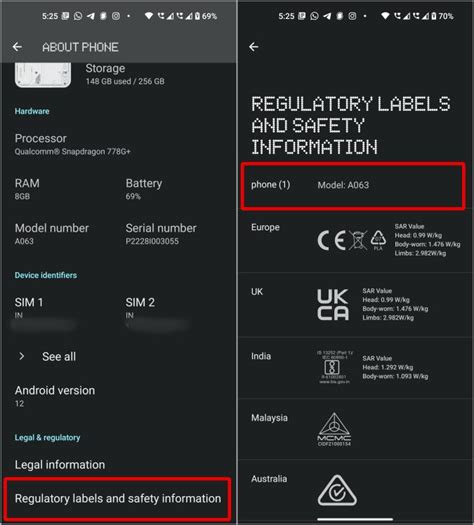 Image result for Phone Model Number and Model Name