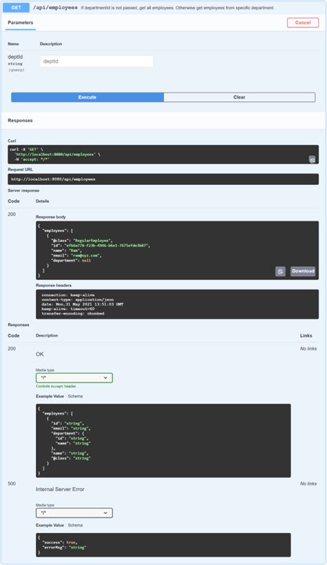 Image result for Java REST API Documentation Example