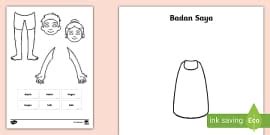 My Face Cut and Paste Activity Indonesian