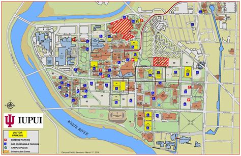 Iupui Parking Map | Color 2018