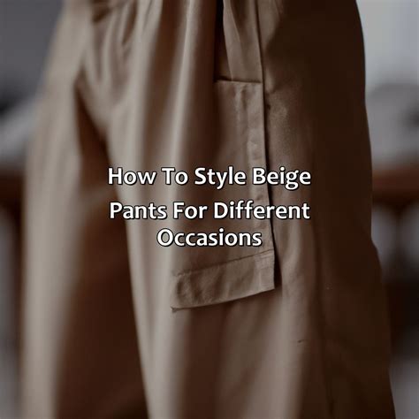 Beige Color Pant