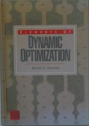 Buy Elements of Dynamic Optimization Book Online at Low Prices in India ...