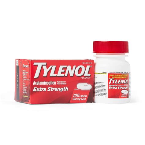 Tylenol Extra Strength Caplets, 100Ct