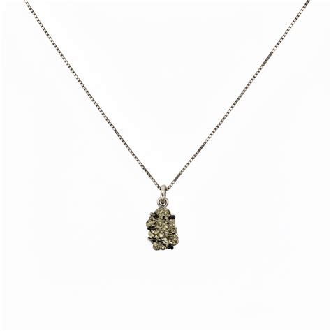 Pure 925 Silver Pyrite Pendant For Men & Women – Silveronaire