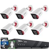 Buy QIDOTS 8 Channel CCTV Combo Set 4K 8 MP IP Bullet Cameras with 8 ...
