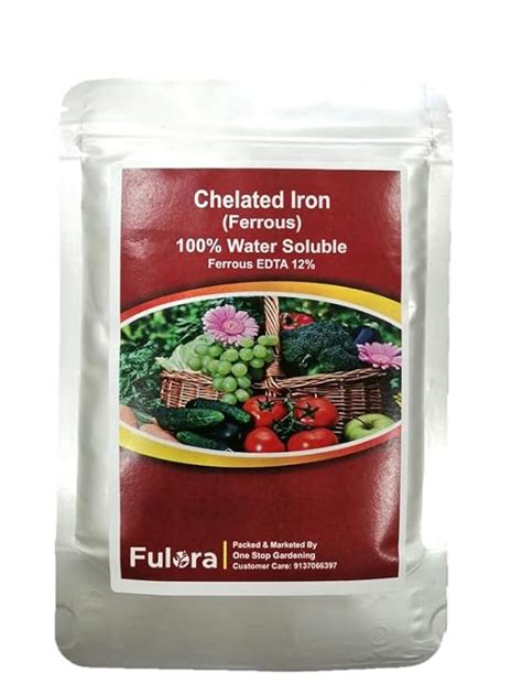 Fulora Iron Chelated (Ferrous EDTA 12%) Water Soluble Micronutrient ...