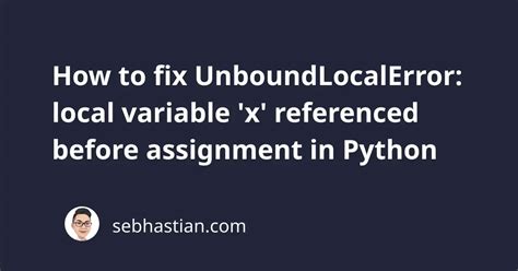 Image result for Cannot Access Local Variable Python