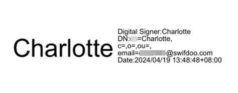 Image result for Digital Signature Example