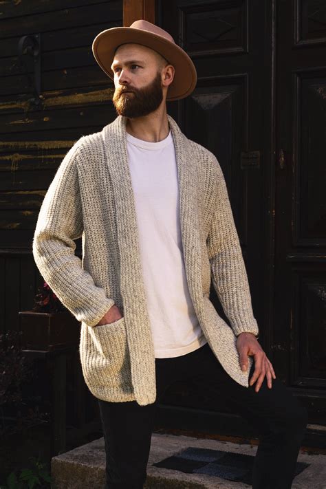 Mens Long Cardigan Wool at Kasey Bailey blog