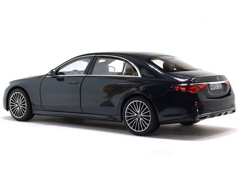 2021 Mercedes-Benz S Class AMG Line W223 blue 1:18 Norev diecast scale ...