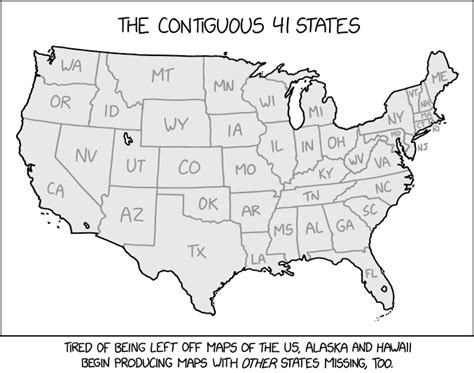 Contiguous 41 States - XKCD中文站