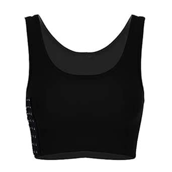 TSSOE Women Tomboy FTM Transgender 3 Rows Clasp Strap Lesbian Vest ...