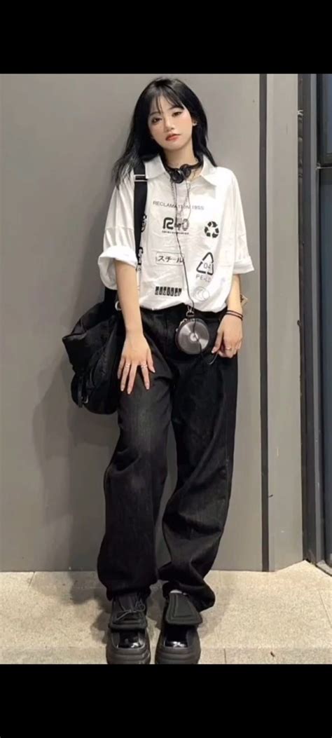 korean fashion korean girl outfit aesthetic tomboy style hair haircut ...