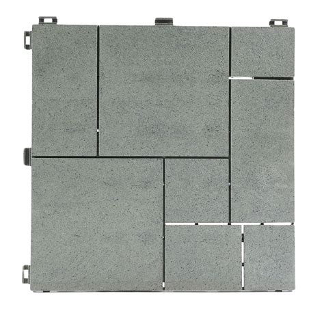 Placa podea exterior, S-tyle Mosaico, verde, 300 x 300 x 20 mm | Dedeman