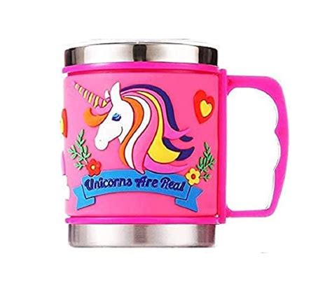 Buy Unicorn Mug for Girls // 3D Embossed Unicorn Stainless Steel Mug ...
