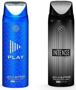AMARIS Play & Intense Perfume Deodorant Spray - For Men - Price in ...