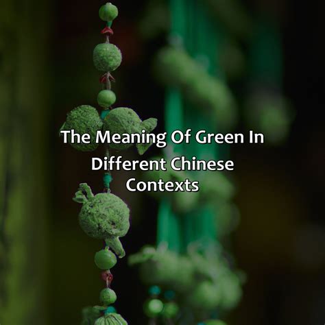 What Does The Color Green Mean In Chinese Culture - colorscombo.com