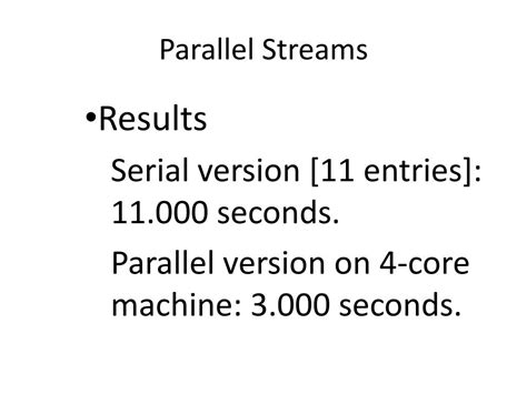 Parallel Stream Java 的图像结果