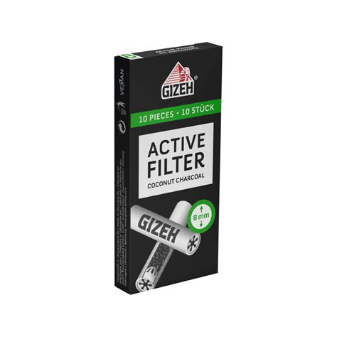Gizeh ACTIVE Filters 8 mm | Pack of 10 | Cleaner Smoking Experience ...
