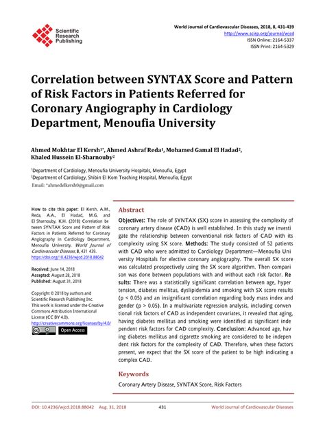 Image result for Syntax Score