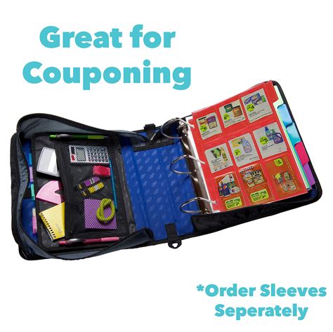 Buy Case-it The Mighty Zip Tab Zipper Binder - 3 Inch O-Rings - 5 ...