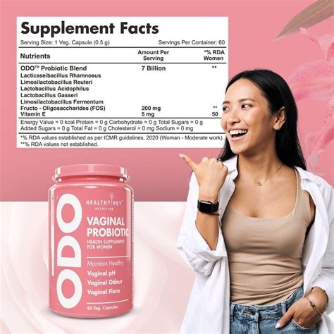 Buy ODO Vaginal Probiotics for Women pH Balance, Reduces Vaginal Odour ...