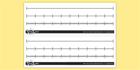 Editable Blank Number Lines | Maths Resource