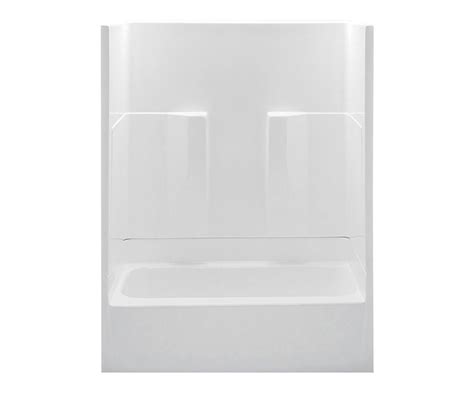 26032P 60 x 30 AcrylX Alcove Left-Hand Drain Two-Piece Tub Shower in ...