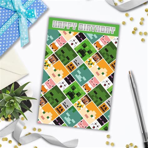 Danilo Promotions LTD Danilo Promotions Limited Minecraft Birthday Card ...
